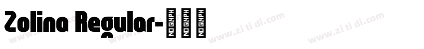 Zolina Regular字体转换